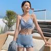 Korean Separate UV Sun Protection [88flix] See-Through Swimsuit, 3-Piece Set, Figure-Facing, Protection, (Size M)