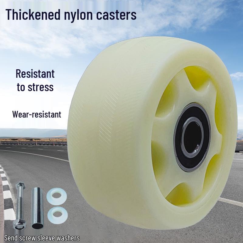 Durable Nylon Universal Casters for Trolleys - Sizes: 3", 4", 5", 6", 8"