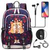 Zaino carino Shiba Inu per adolescenti ragazzi con USB, Borsa di grande capacità per il ritorno a scuola per studenti, Viaggi quotidiani
