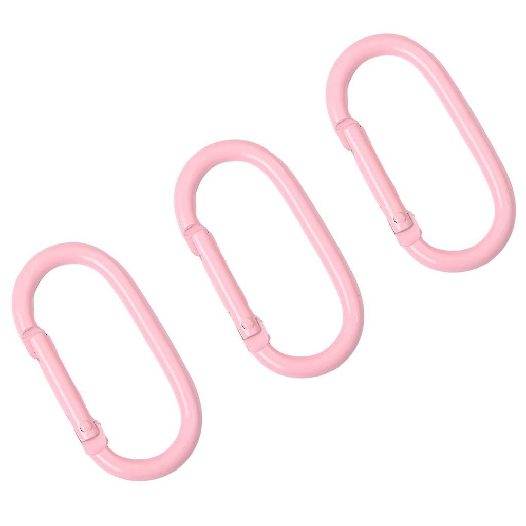 1-10 Stück Aluminium Sprühlackiert Ovalbahn Kletterverschluss Karabiner für Schlüssel Tasche Zubehör
