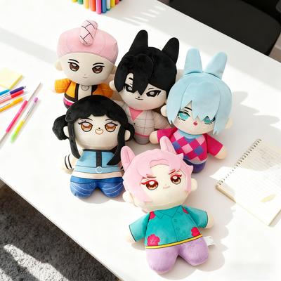 7style Cazadores de Demonios Tigre Peluche Lindo Dibujo Animado Pájaro Peluche Kawaii Anime Muñeco de Peluche Suave Decoración Almohada Juguete Regalo