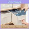 Japanese Style Cotton Linen Clothes Organizer With Dividers For Drawer Storage And Closet Use