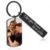 Amaxer Custom Keychain Double Sided Personalized Picture Text Keychains Engraving Photo Key chains Gifts for Women Boyfriend