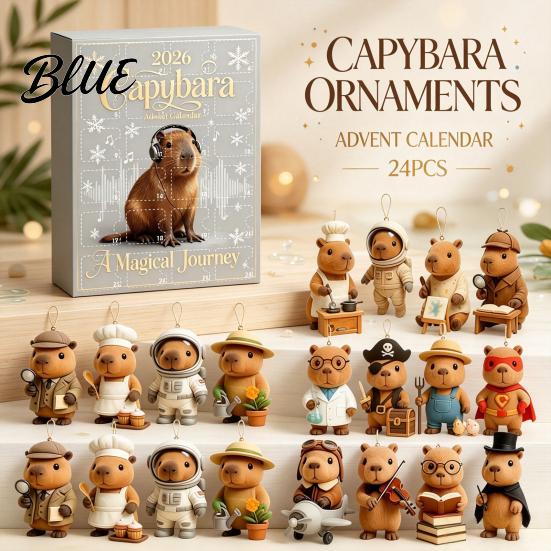 Themed Blind Box Countdown with Advent Calendars Christmas Capybara Set 2026 24 Days Novelty Gift