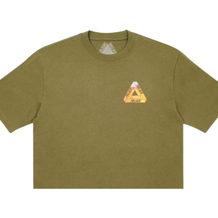 Palace Tri-Lager T-Shirt Olive Unisex Tops Green P19TS224