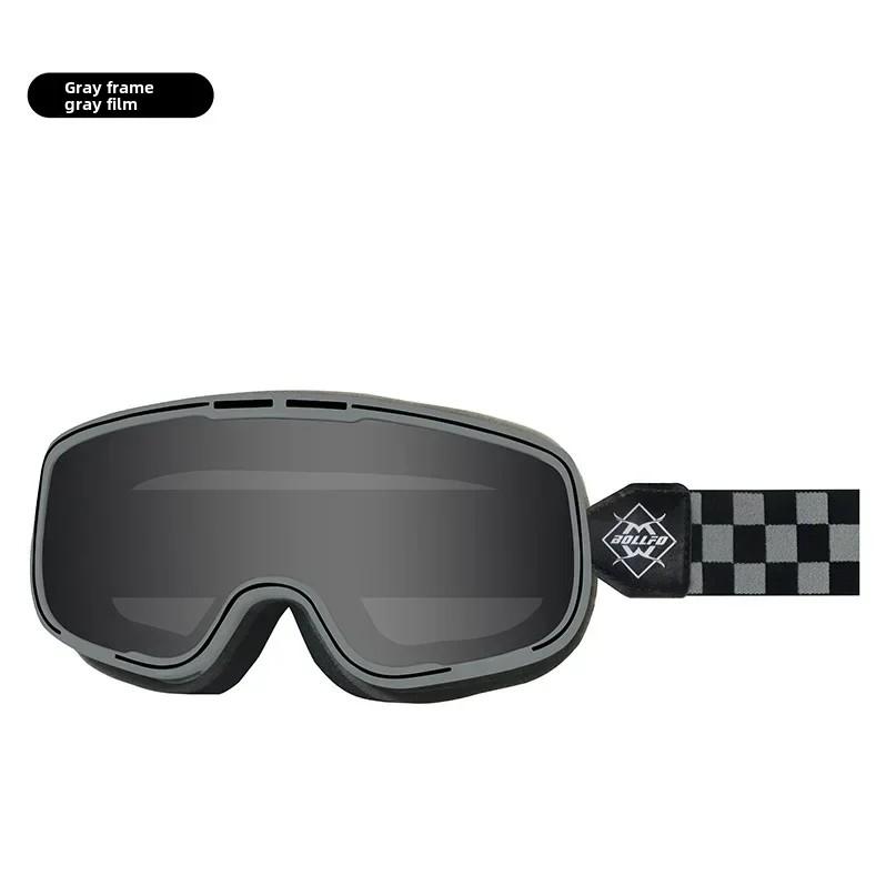 Gogle motocyklowe retro z powłoką przeciwmgielną, krótkowzroczność, okulary Harley, szyba przednia, pyłoszczelne, okulary Harley na każdą pogodę