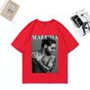 Rapper Maluma Sänger 2025 Übergroßes Grafik-T-Shirt Unisex DAMEN Sommer Baumwolle Kurzarm Street Hip Hop Mode unisex T-Shirts
