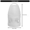  Practical Bird Waterer for Chickens and Ducks Thickened Plastic Leakproof Water Dispenser with Hanging Design 3/5Litre