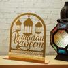 Ramadan Tray Table Centerpieces Plate Acrylic Ramadans Eid Mubarak Decorations for Home 2026 Islam Muslim Festival Party Gifts