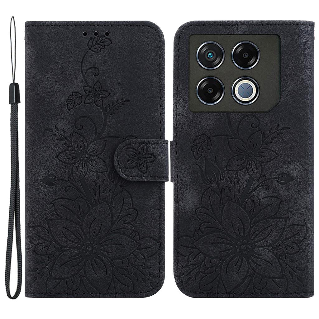 For Infinix GT 20 Pro 5G Case Lily Pattern Leather Flip Wallet Phone Cover