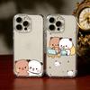 Schattige D-DUDU B-BUBU Telefoonhoesje Voor iPhone 17 16 15 14 13 12 11 Mini Pro Max Plus Transparante Cover