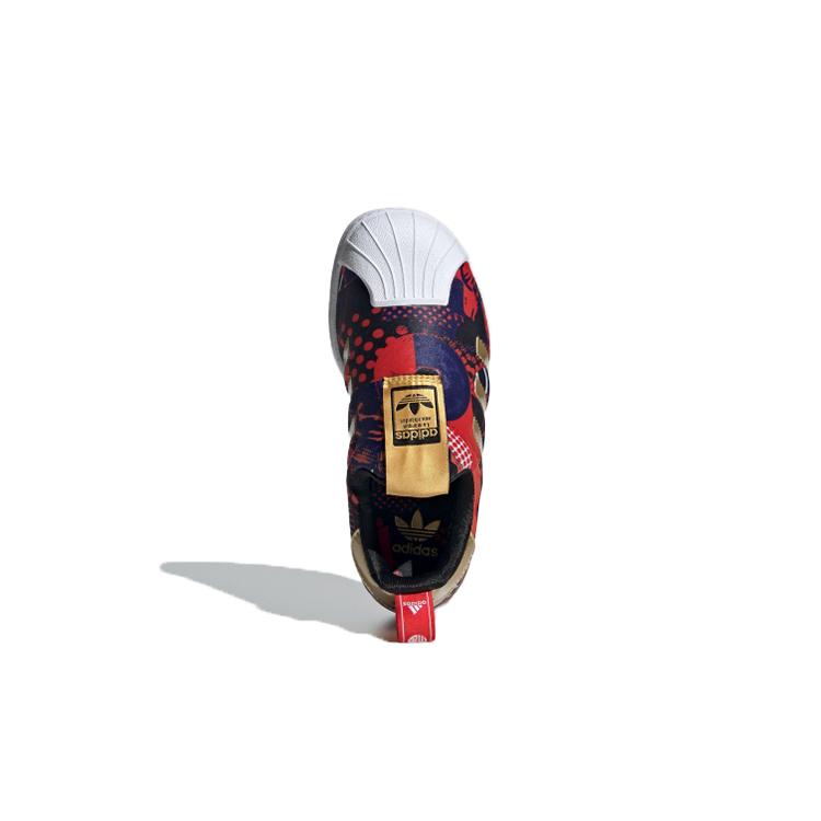 Adidas Originals SUPERSTAR 360 C Leather Abrasion Resistant Low top Skateboard Shoes Dark Blue Orange GZ7346