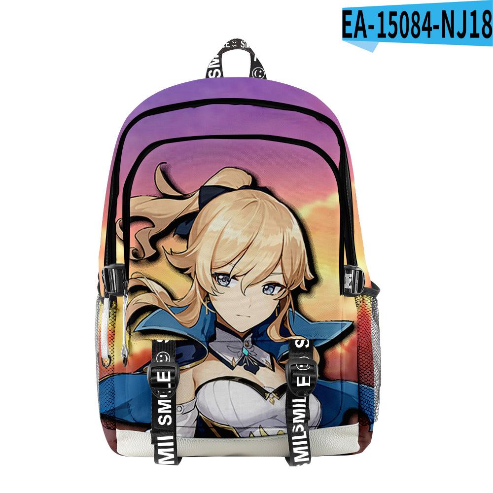 Trendy Popular Genshin Impact Student School Bags Unisex 3D Print Oxford Waterproof Notebook multifunction Travel Backpacks