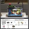 Acuario de Peces Betta de Alta Definición con Filtro y Oxigenador Integrados para Decoración de Sala de Estar