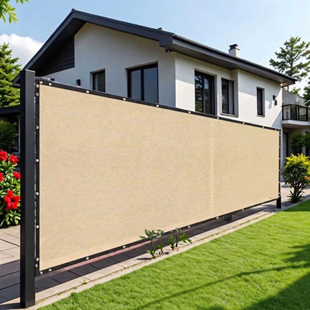 Sun Protection Balcony Fence Privacy Shade Screen Dust-proof Windscreen Mesh Cover Car Shed Awning