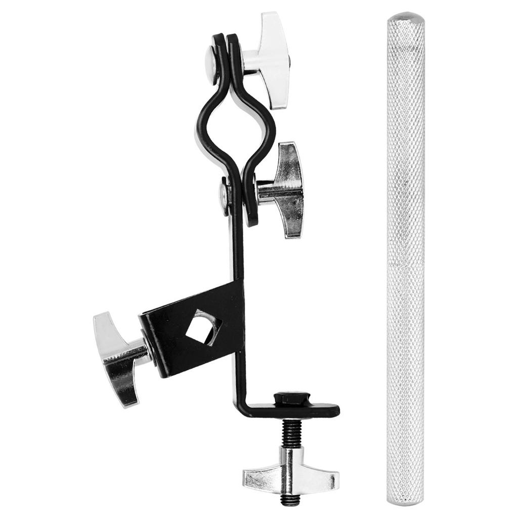 Metal Cowbell Holder Clamp Drum Tambourine Support Clip Adjustable Cowbell MountIng Bracket Clamp Easy To Install