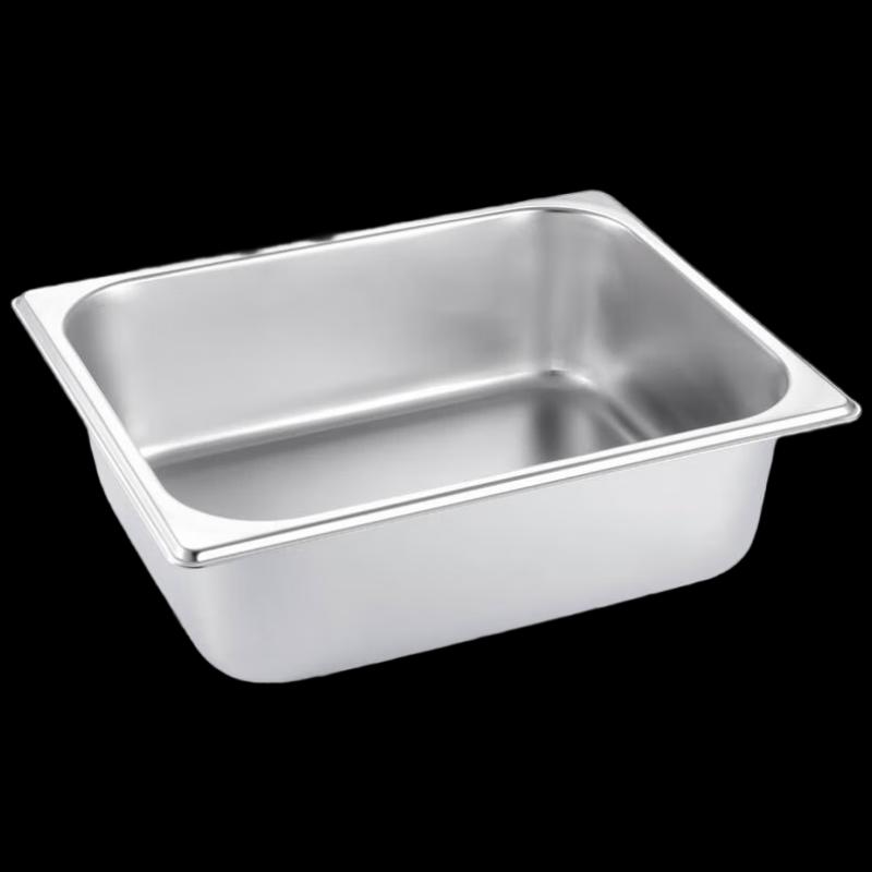 304 Stainless Steel Rectangular Buffet Food Pan with Lid