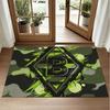 Borussia Mönchengladbach Design Crystal Velvet Rug Soft Decorative Mat for Bedroom Entrance