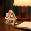 Christmas Village House Decor Snow Incense Burner, Backflow Holder, Unique Gift for Family Festive Xmas Desktop Figurine Living Room Bedroom