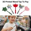 Creative 3D Printed Wand Tap To Pay Portable Lightweight Contactless Payment Sleeve 35cm Cute Credit Card Holder Daily Use