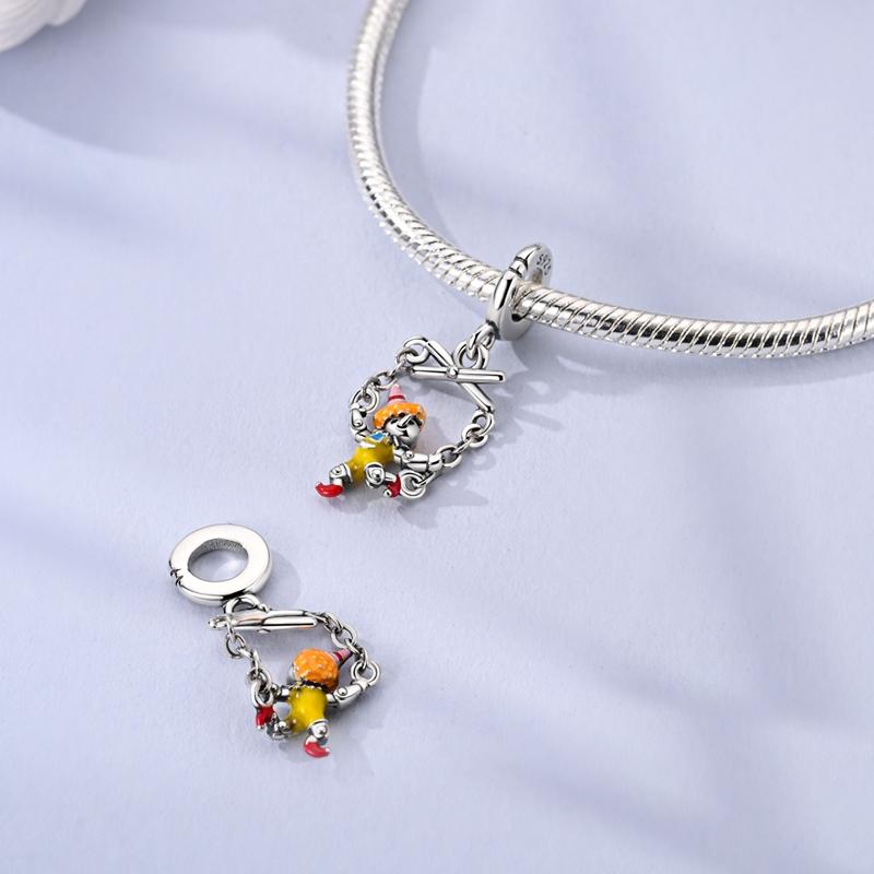 Charms Platafairy Tale String Puppet Pendants Beads Fit Originalbracelets Charms For Women Jewelry Diy Making Gifts