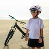 Children's MTB bike helmet with detachable visor 48-52 cm - pink
