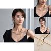 Fashionable And Elegant Chunky Chain Necklace Featuring Personalized Letter Pendant