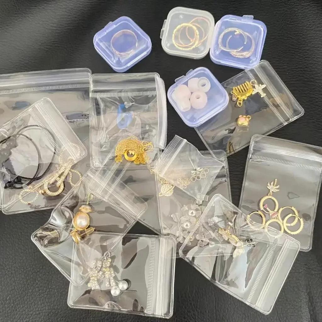 Anti-oxidation Jewelry Storage Albums Desktop Drawer Organizer BoxesTransparent Neckla Bralet Ring Book Holder Jewelry Bag