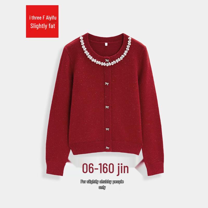 

Элегантный женский вязаный топ IEF большого размера со стразами XL