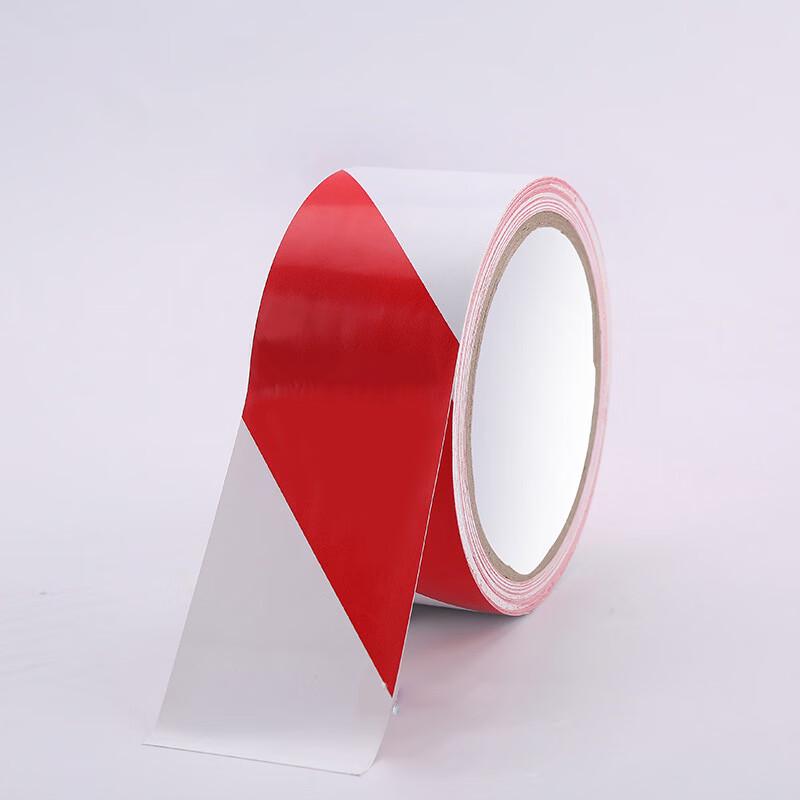 Abdo Red & White PVC Warning Tape (2 Rolls, 33m)