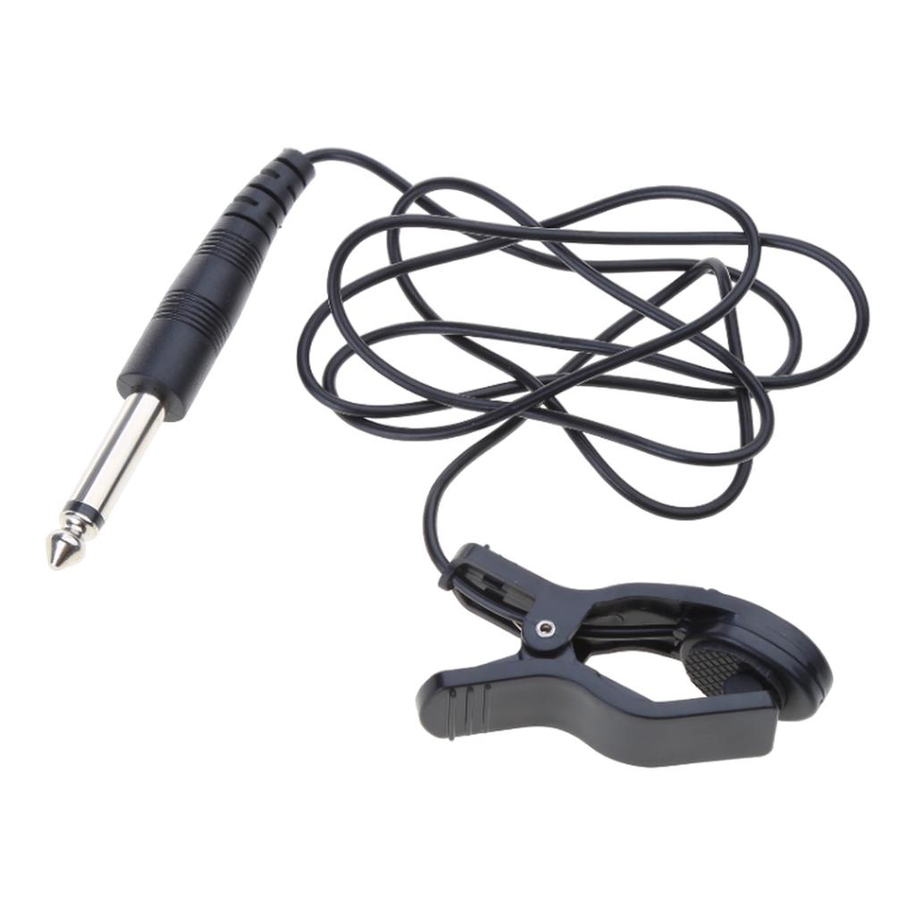 Guitar Acoustic Clip On Pickup Universal Piezo Contact Microphone for Guitar Bass Mandolin Bouzouki Violin Banjo Ukulele