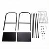 Expandable Under Sink Organizer 1 Tier Shelf with 1 Removable Basket 2 Removable Panels for Cabinet Sink Cloakroom