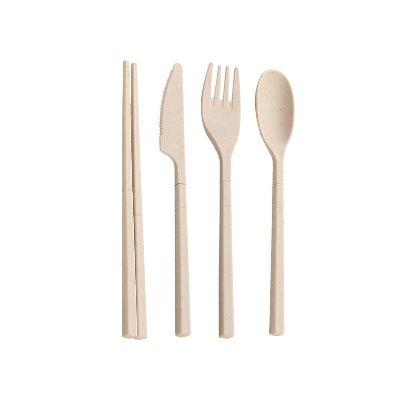 Portable Folding Cutlery Set for Outdoor Use Knife Fork Spoon and Chopsticks