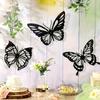 Butterfly Wall Art Set Metal Wall Decor for Garden Patio Living Room Balcony Gift