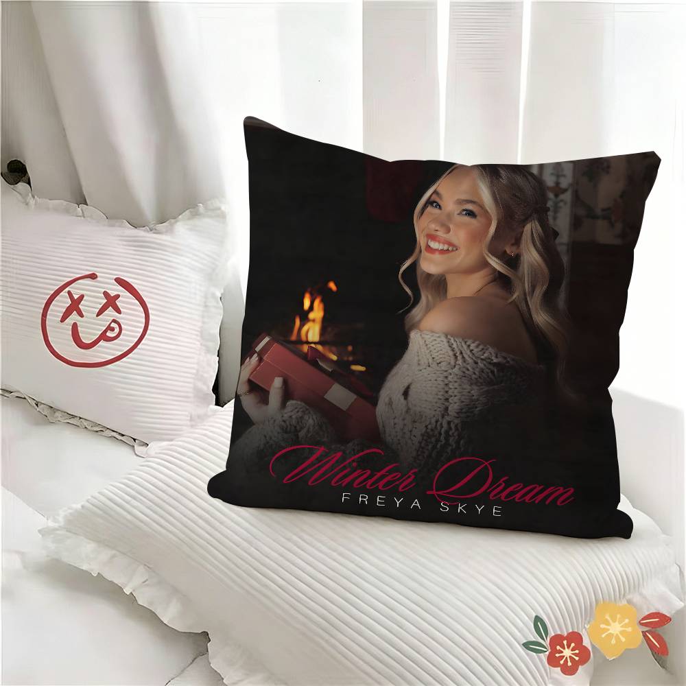 pc SINGER Freya Skye Stardust Anime Pillow Case Fashion Square Pillowcase Bedroom Sofa Room Ins Decoration Leisure