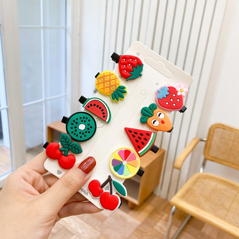 10 bucăți/set noi agrafe de păr cu unicorn drăguț de desene animate pentru fete, agrafe de păr colorate, dulci, pentru copii, accesorii de păr pentru fete