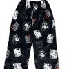 Cartoon Cat Christmas Flannel Pajama Pants for Women - Cozy Winter Kitty Fleece Lounge Wear