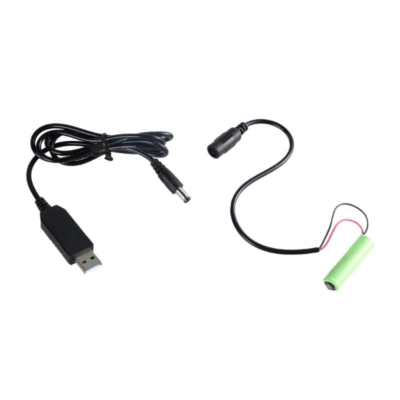 Battery Power Cable USB 5V2A to 1.5V LR03 Replace 1x1.5V for Electronic Toy Remotes Thermometers Battery Eliminators 1