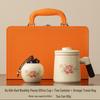 Ru Kiln Ceramic Tea Mug with Lid & Filter - Women's Personal Office Water Cup