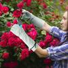 1 Pair Protective Cowhide Long Tube Gardening Gloves