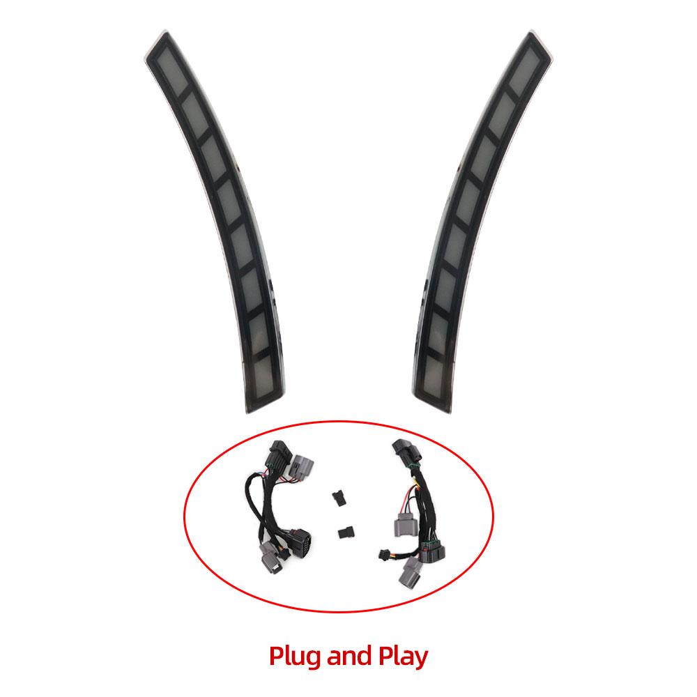 2PCS LED Side Maker Light For Honda CRV CR-V 2024 DRL Wheel Arch Turn Signal Lamp Daytime Running Light Car Accessories