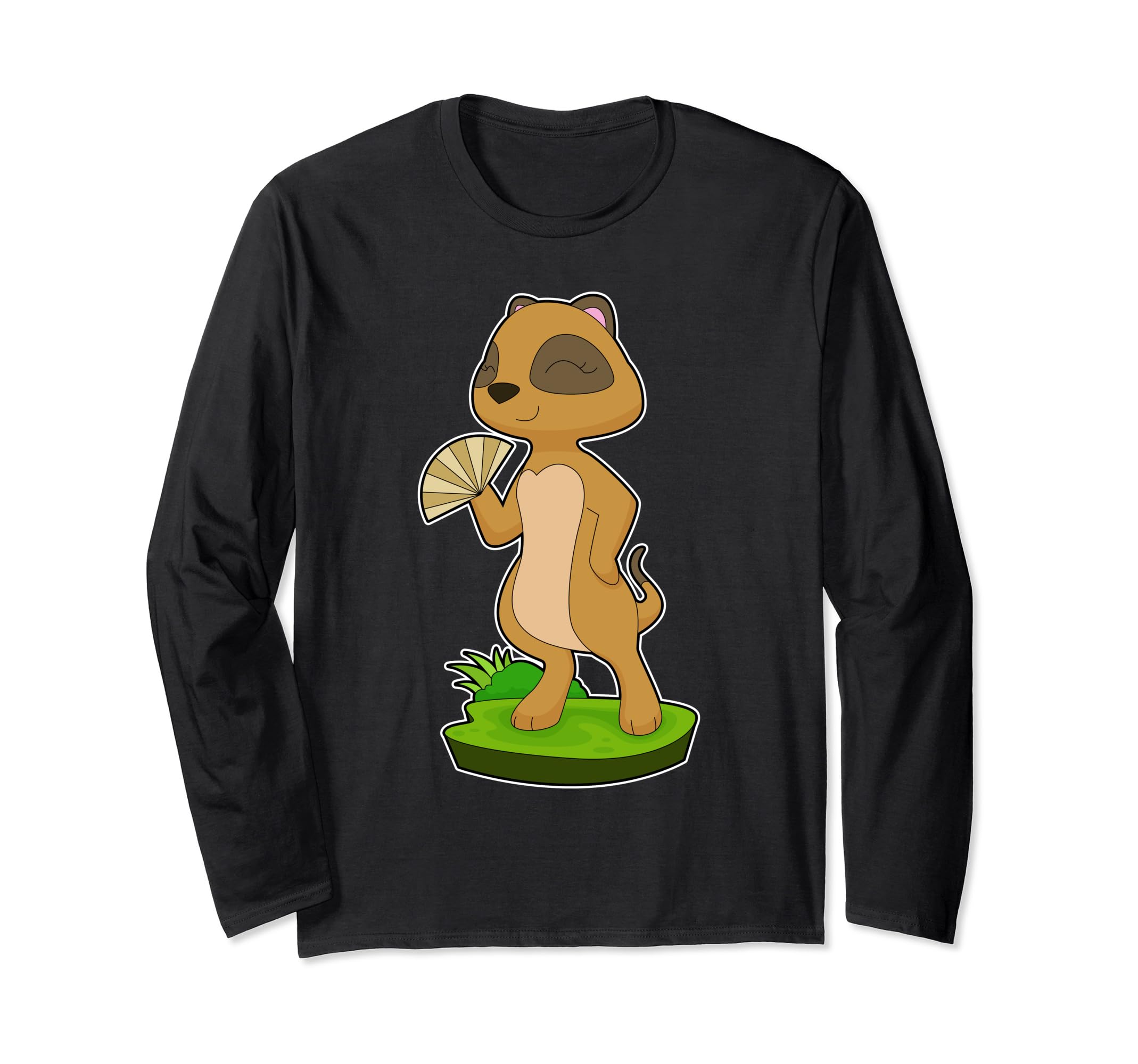 

Meerkat Fan Long Sleeve T-Shirt чёрный