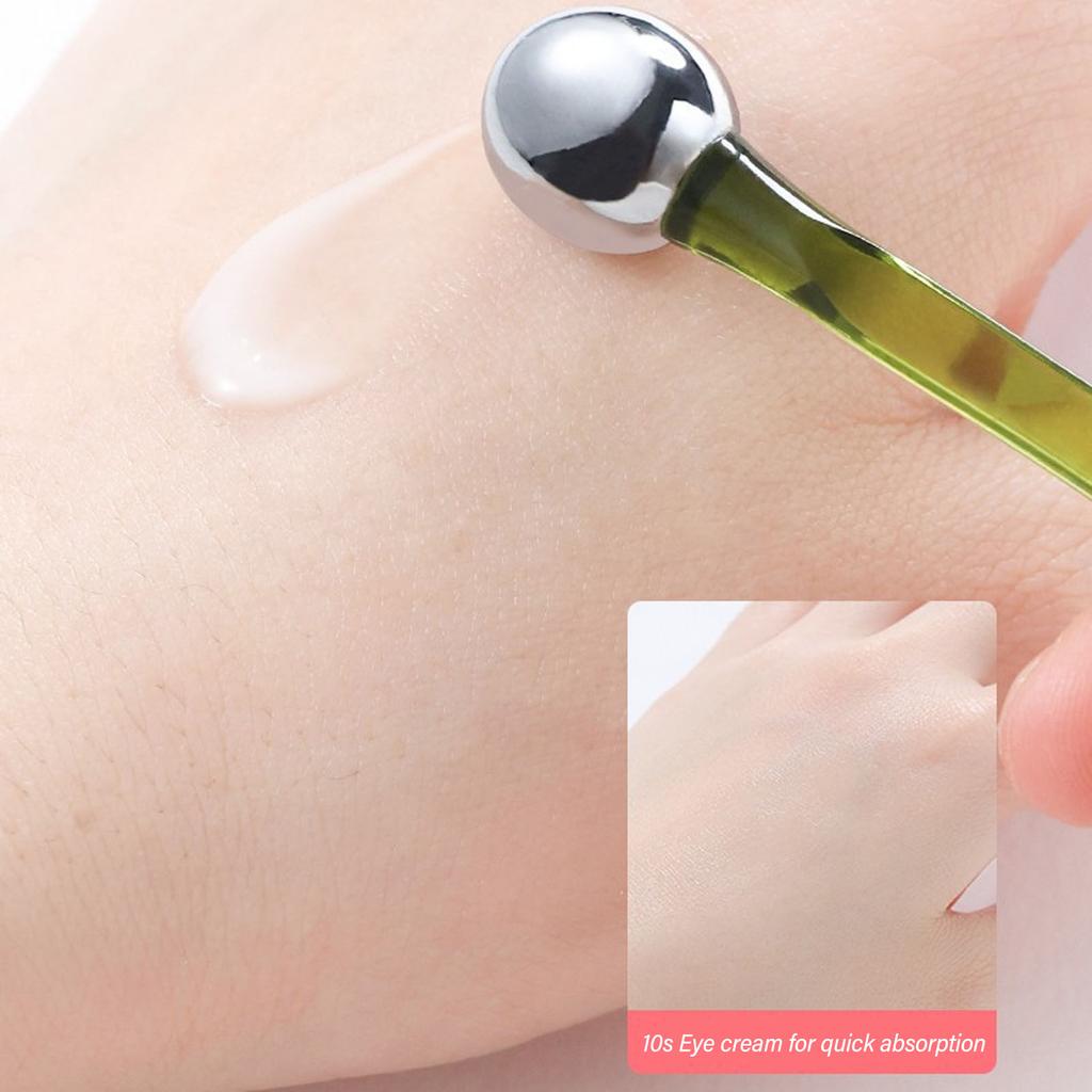 Eye Roller Ball Massager Stick Eye Cream Scoop Zinc Alloy Serum Applicator Beauty Scoop Facial Massage Tool