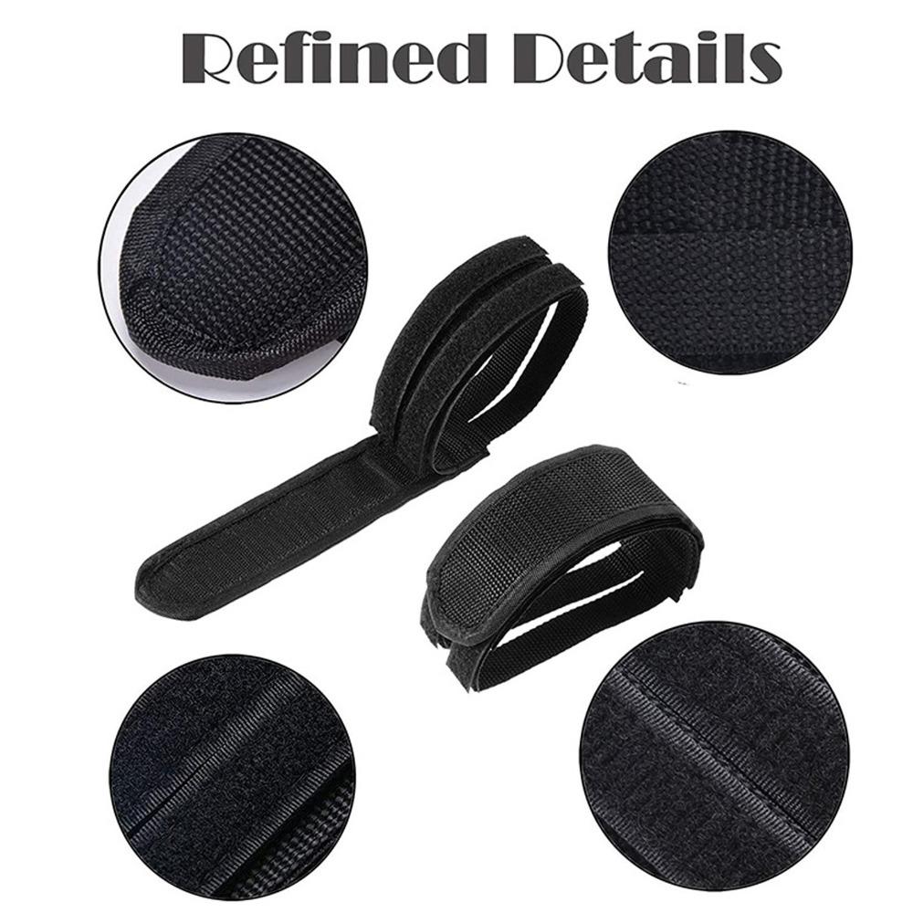 2Pairs Black Bike Pedal Clip Tape  for Fixed Gear, Road, MTB, BMX and Exercise Bikes Pedal