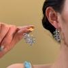 Small fresh glass beaded water drop fringed earrings simple fashion high sense earrings niche temperament versatile earrings