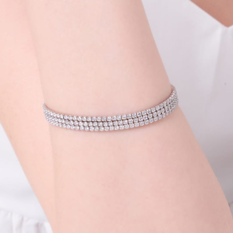 ELLE Jewelry Triple Stone Tennis Bracelet ELBRBB103