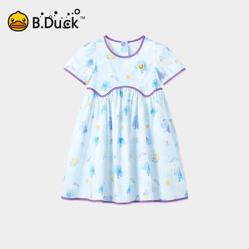 B.Duck Little Yellow Duck Girls  Casual Summer Dress 130CM
