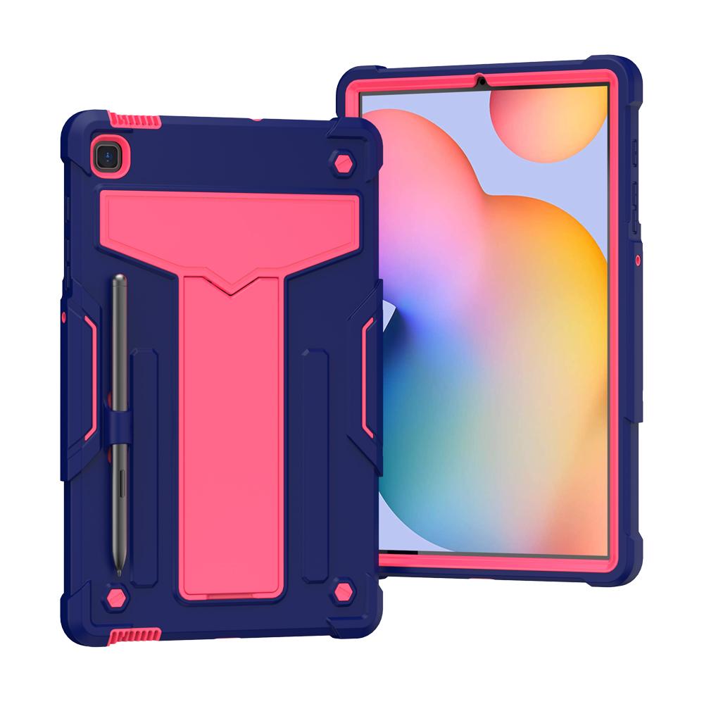 Voor Samsung Galaxy Tab A 10.1 hoes SM-T510 SM-T515 Kindveilige hoes Tablet TPU+PC Schokbestendige standaardhoes voor SM-T510 T515 Tab A10.1 SM-T515