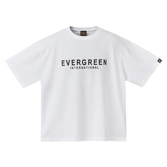 Evergreen E.G. Boxy Silhouette T-Shirt L White