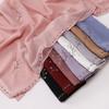 New Pearl Chiffon Rhinestone Square Scarf For Ethnic Women